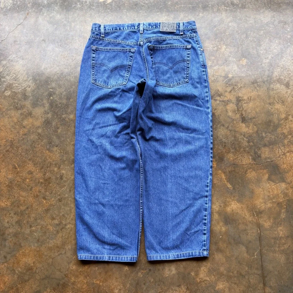 Vintage Levis SilverTab Baggy Jeans Mens 36 Blue Wide Leg Skater Denim 90s 00s